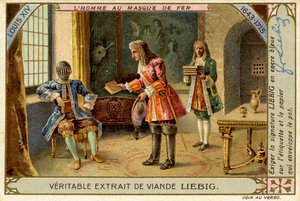 Mannen med järnmasken, Ludvig XIV:s regeringstid, Liebig-kortet av French School
