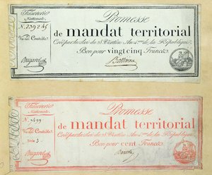 Territoriella mandat, c.1796 av French School