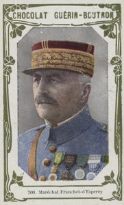 Marechal Franchet-dEsperey (färgad bild) av French School