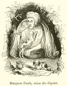 Margaret Finch, zigenarnas drottning (gravyr) av French School