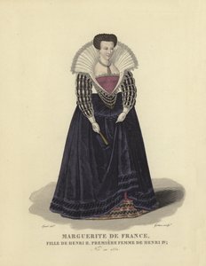 Margareta av Frankrike, dotter till kung Henrik II av Frankrike och första fru till kung Henrik IV av Frankrike