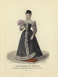 Margareta av Frankrike, tredje och yngsta dotter till kung Frans I av Frankrike av French School