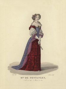 Marie Angelique de Scorailles, hertiginna av Fontanges, älskarinna till kung Ludvig XIV av Frankrike