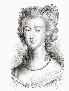 Marie Antoinette, från History of France, publicerad c.1880 av French School