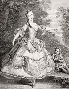 Marie Salle, 1875 (gravyr) av French School