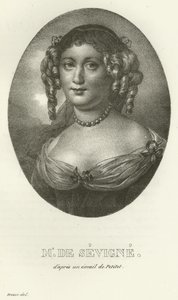 Markisin av Sevigne av French School