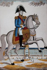 Marskalk av Frankrike i paraddräkt (färg litho) av French School