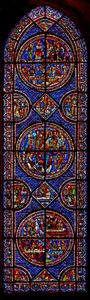 Mary Magdalene window: scener ur hennes liv (w46) av French School