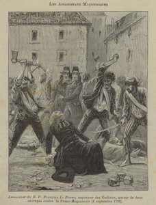 Frimurarmord (gravyr) av French School