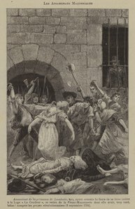 Frimurarmord (gravyr) av French School