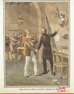 Mazzini och Garibaldi träffas i Marseille av French School
