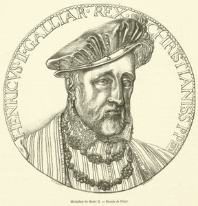 Medallion de Henri II (gravyr) av French School
