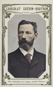 Melchior de Vogue, Academie-Francaise (färgad bild) av French School
