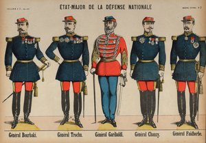 Medlemmar av den franska arméns generalstab under det fransk-preussiska kriget av French School