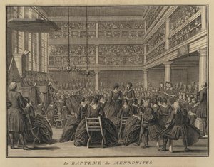 Mennonitdopceremoni (gravyr) av French School