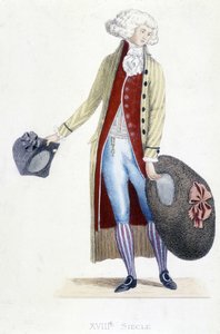 Herrdräkt i Frankrike 1782. av French School