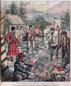 Metoder för att förhindra pesten, från Le Petit Journal, 1898 av French School