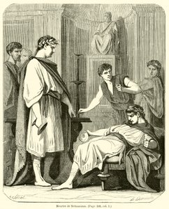 Mordet på Britannicus (gravyr) av French School