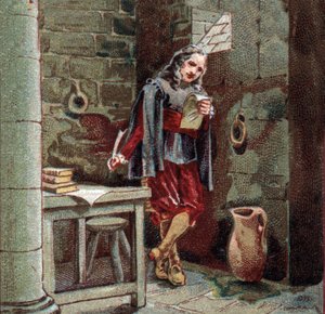 Michel de Marillac (1563-1632) innesluter i slottet Chateaudun. av French School
