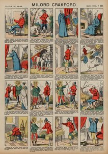 Milord Crakford (färgad gravyr) av French School