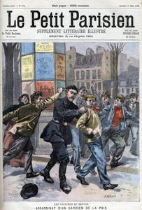 Diverse fakta: Mordet på en fredsbevarare i Paris rue Vergniaud 1900 - i "Le petit Parisien"” av French School