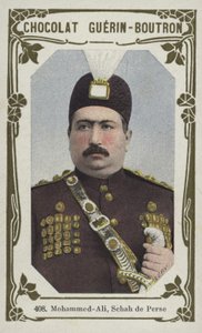 Mohammed-Ali, Schah de Perse (färgat foto) av French School