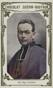 Monsignor Dandole (färgat foto) av French School