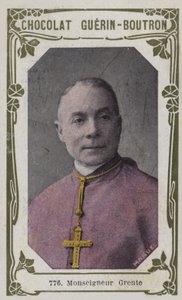 Monseigneur Grente (färgad bild) av French School