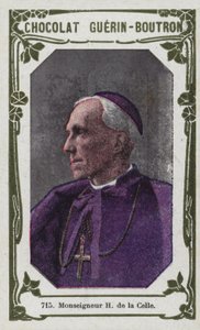Monsignor H de la Celle (färgat foto) av French School