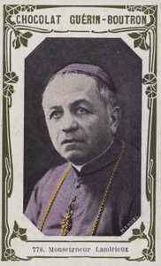 Monseigneur Landrieux (färgad bild) av French School