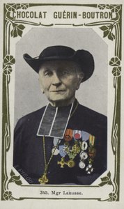 Monseigneur Lanusse (färgad bild) av French School