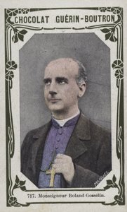 Monseigneur Roland-Gosselin (färgad bild) av French School