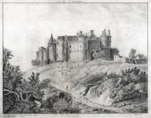 Montargis slott. (teckning av French School