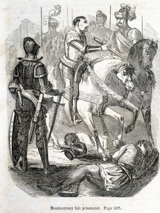 Montmorency tillfångatagen i Pavie (1525) - i "Histoire de France" av L.-P. Anquetil av French School