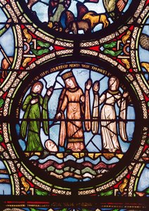 Moses räddad från vattnet, 1100-1200-talet av French School
