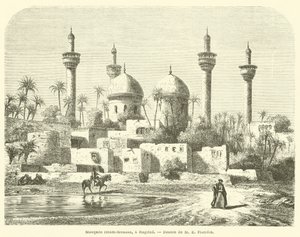 Moské Imam-Moussa, en Bagdad (gravyr) av French School