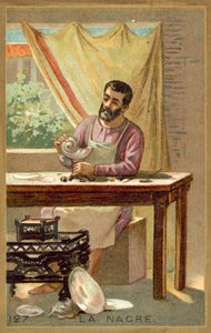 Pärlemor (chromolitho) av French School