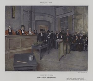 Mounet-Sully i "Greve des Forgerons" (färg litho) av French School