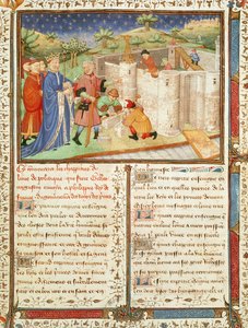 Ms 1015 fol.1 Illustration från Government of Kings and Princes av French School