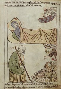 Ms 108 fol.168 Födelsekyrkan, från en bibel av French School