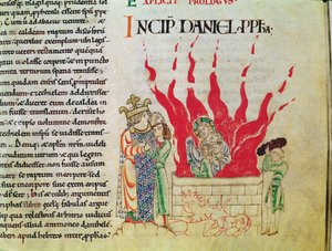 Ms 12-15 t.3 f.64 Barnen i ugnen, från Etienne Hardings bibel