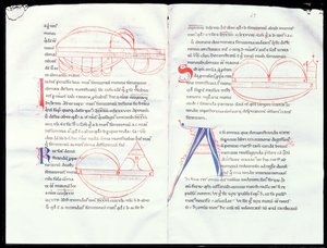 Ms 237 f.47-48 Musikaliska intervaller från Boetius musikaliska fördrag av French School