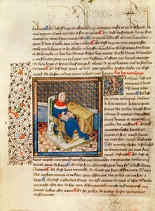 Ms 316 fol.3 A Philosopher at his Desk, från Les Dits Moraux des Philosophes av French School