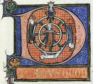 Ms 3469 fol.38 The Wheel of Fortune, från 