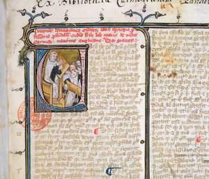 Ms 3519 fo.1 Karmelitprofessor som undervisar sina elever av French School