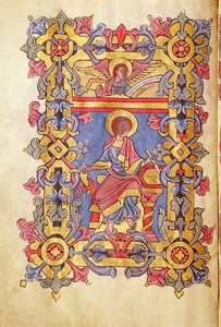 Ms 479 St. Matthew, från Evangelierna i klostret Cysoing av French School