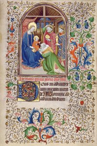 Ms 66 f.52r Adoration of the Magi, Amiens av French School