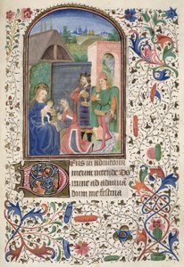 Ms Euing 4 f.49r The Wise Men, från Glasgow Hours av French School
