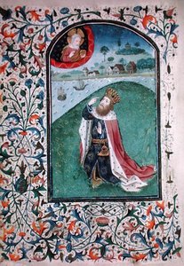 Ms Gen 288 f.131v Vision, c.1460 (vellum) av French School