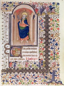 Ms Lat 156b Fol.167 St. Peter, från The Hours of Marguerite dOrleans, c.1426 av French School
